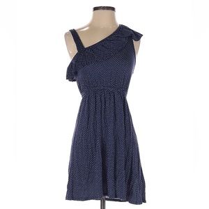 Everly Navy Blue Polka Dot Mini Dress